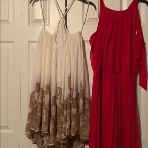 White and gold dress